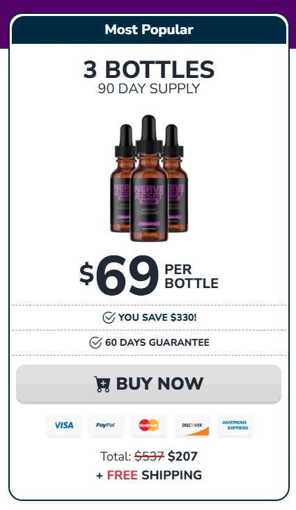 NerveReset 3 bottle Price